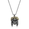 Room101 Jesus Skull Piece Pendant In Silver/gold
