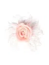 Room76 Feather-embellished Brooch In Pink