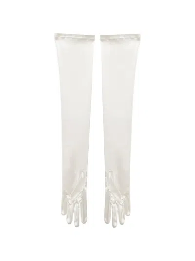 Room76 Opera Satin-finish Gloves In White