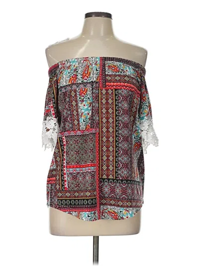 Pre-owned Roommates 3/4 Sleeve Blouse In Red