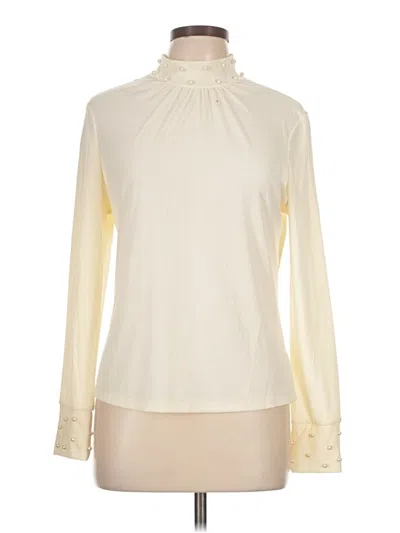 Pre-owned Roommates Long Sleeve Blouse In White