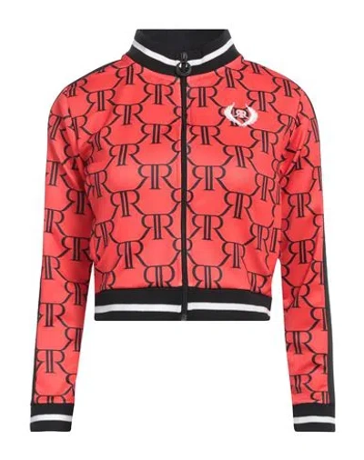 Roone Roman Woman Sweatshirt Red Size M Polyester, Elastane