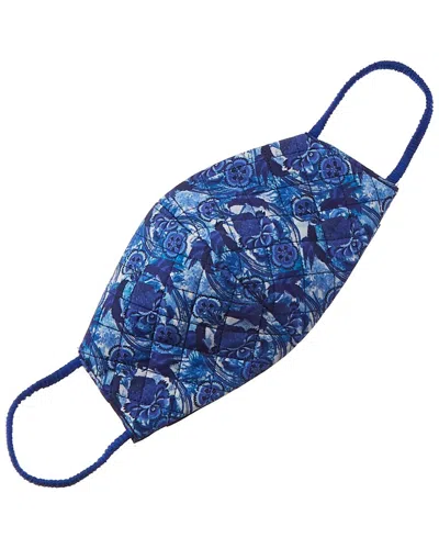 Roopa Pemmaraju Quilted Cloth Face Mask In Blue