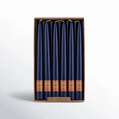 Root Candles 12 Piece Unscented Taper Candle Set In Abyss
