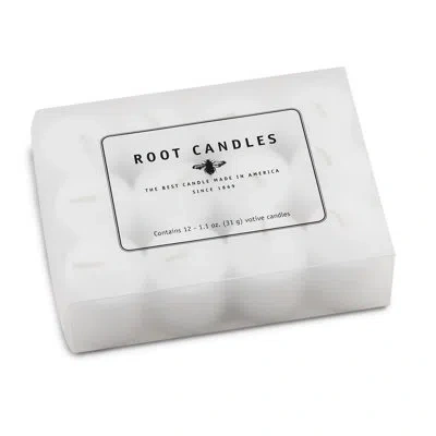 Root Candles 12 Piece Unscented Votive Candle Set In White
