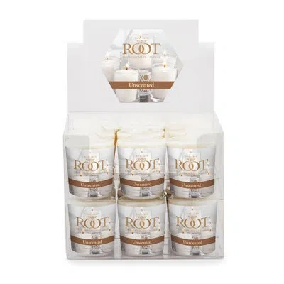 Root Candles 18 Piece Unscented Votive Candle Set In White