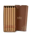 Root Candles Arista 12" Taper Candle Set, 12 Piece In Beeswax