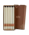 Root Candles Arista 12" Taper Candle Set, 12 Piece In Ivory