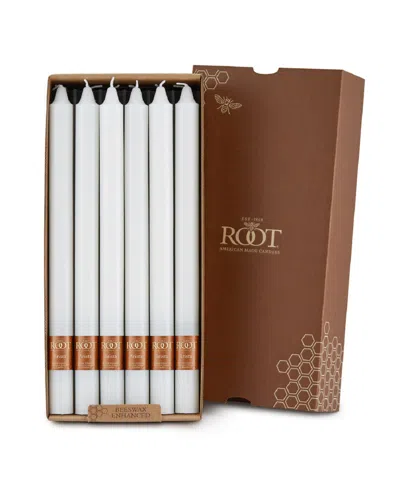 Root Candles Arista 12" Taper Candle Set, 12 Piece In White