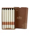Root Candles Arista 9" Taper Candle Set, 12 Piece In Ivory
