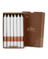 Root Candles Arista 9" Taper Candle Set, 12 Piece In White