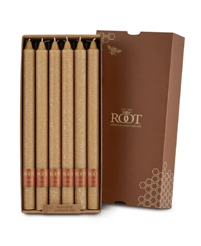 Root Candles Arista Timberline 12" Taper Candle Set, 12 Piece In Beeswax