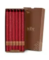 Root Candles Arista Timberline 12" Taper Candle Set, 12 Piece In Red
