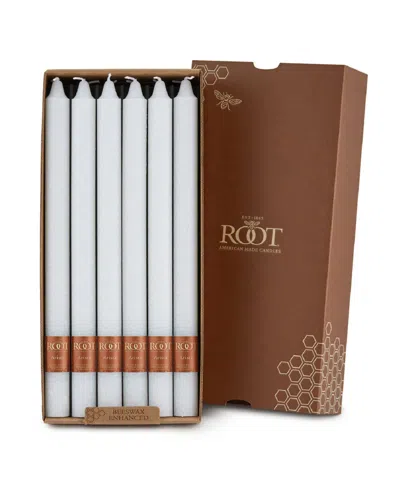 Root Candles Arista Timberline 12" Taper Candle Set, 12 Piece In White