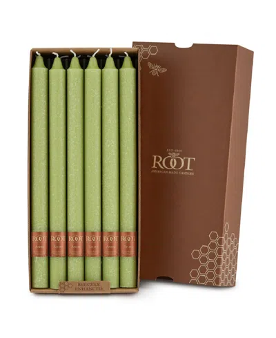 Root Candles Arista Timberline 12" Taper Candle Set, 12 Piece In Willow