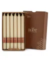 Root Candles Arista Timberline 9" Taper Candle Set, 12 Piece In Buttercream