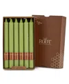 Root Candles Arista Timberline 9" Taper Candle Set, 12 Piece In Willow