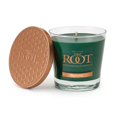Root Candles Bayberry Scented Jar Candle In Dark Green