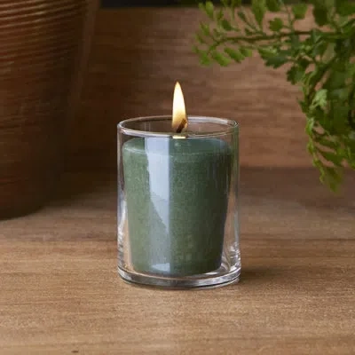 Root Candles Bayberry Scented Votive Candle In Green