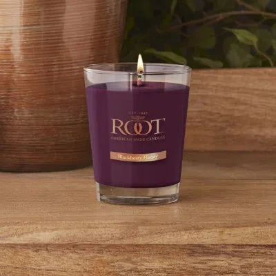 Root Candles Blackberry Honey Scented Jar Candle In Purple