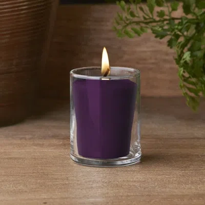 Root Candles Blackberry Honey Scented Votive Candle In Purple