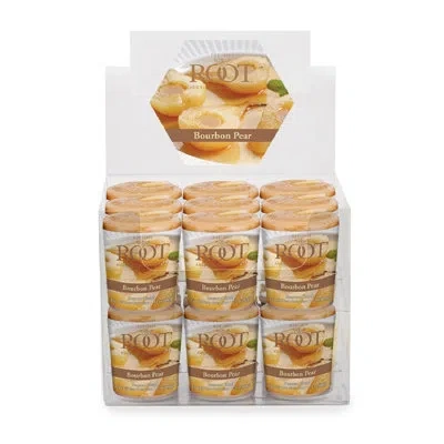Root Candles Bourbon Pear Scented Votive Candle In Gold