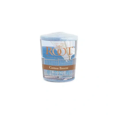 Root Candles Cotton Breeze Scented Votive Candle In Sky Blue