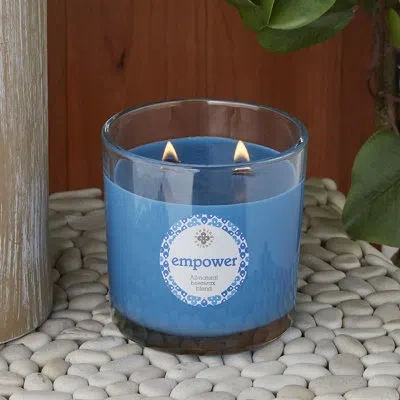 Root Candles Empower Lavandin & Patchouli Scented Jar Candle In Blue