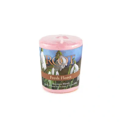 Root Candles Fresh Floret Scented Votive Candle In Pink