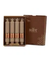 Root Candles Grecian Collenette 7" Taper Candle Set, 4 Piece In Taupe