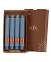 Root Candles Grecian Collenette 9" Taper Candle Set, 4 Piece In Williamsburg Blue