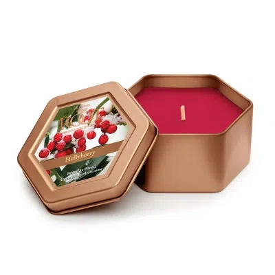 Root Candles Hollyberry Scented Jar Candle In Red