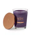Root Candles Large Veriglass Blackberry Honey Fragrance Jar Candle In Aubergine