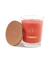 Root Candles Large Veriglass Coastal Sunrise Fragrance Jar Candle In Persimmon