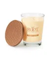 Root Candles Large Veriglass Sugar Grapefruit Fragrance Jar Candle In Buttercream
