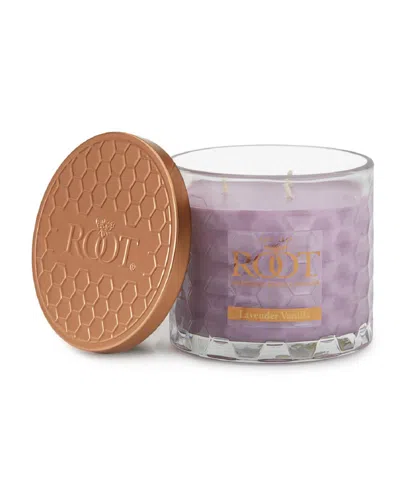 Root Candles Lavender Vanilla Fragrance Honeycomb Glass Jar Candle In Pink