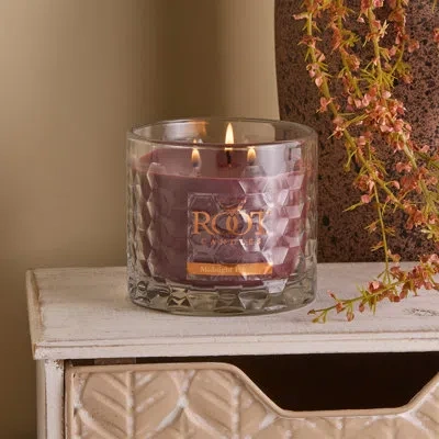 Root Candles Midnight Dahlia Scented Jar Candle In Red
