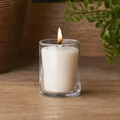 Root Candles Peppermint Bark Scented Votive Candle In Ivory