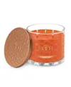 Root Candles Pumpkin Spice Fragrance Honeycomb Glass Jar Candle In Pumpkin