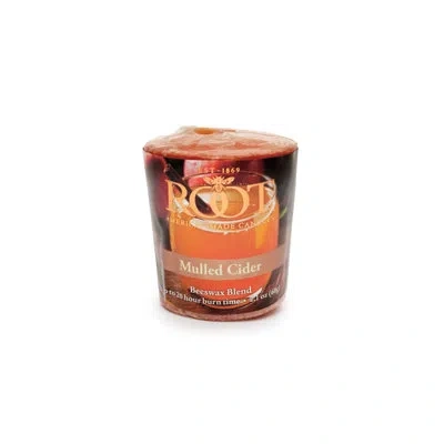 Root Candles Root Mulled Cider Scented Votive Candle In Brown;orange