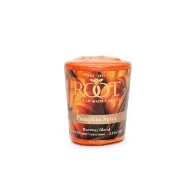 Root Candles Root Pumpkin Spice Scented Votive Candle In Laranja