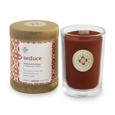 Root Candles Seduce Patchouli And Anise Scented Jar Candle In Red