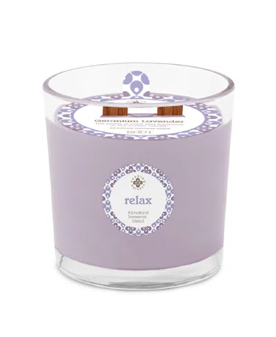 Root Candles Seeking Balance 2 Wick Relax Geranium Lavender Spa Jar Candle, 12 oz