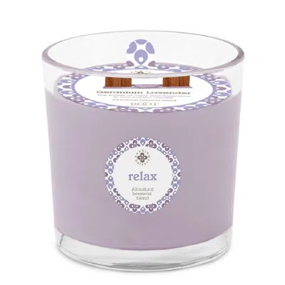 Root Candles Seeking Balance Aromatherapy Candle - Relax - Geranium Lavender - 12 oz