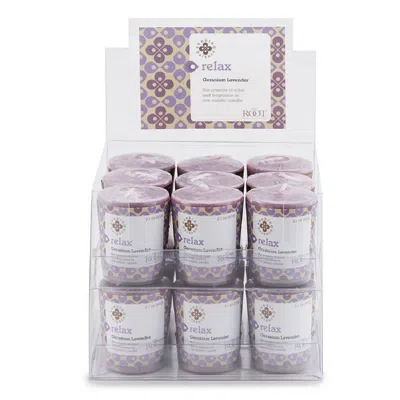 Root Candles Seeking Balance Aromatherapy Candle - Relax - Geranium Lavender - 18 Ct