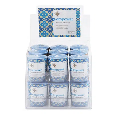 Root Candles Seeking Balance Empower - Lavandin & Patchouli Aromatherapy Candle - 18 Ct