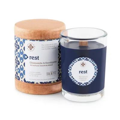 Root Candles Seeking Balance Rest - Chamomile & Eucalyptus Aromatherapy Candle - 6.5 oz