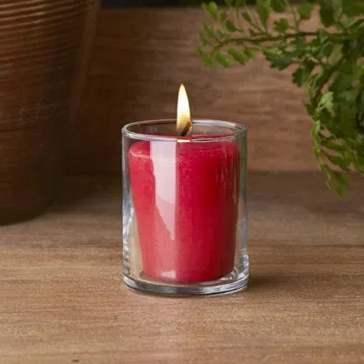 Root Candles Seeking Balance Seduce Patchouli And Anise Scented Votive Candle In Red