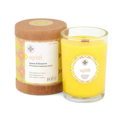 Root Candles Seeking Balance Uplift - Lemon & Bergamot Aromatherapy Candle - 6.5 oz