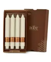 Root Candles Smooth Collenette 9" Taper Candle Set, 4 Piece In Ivory